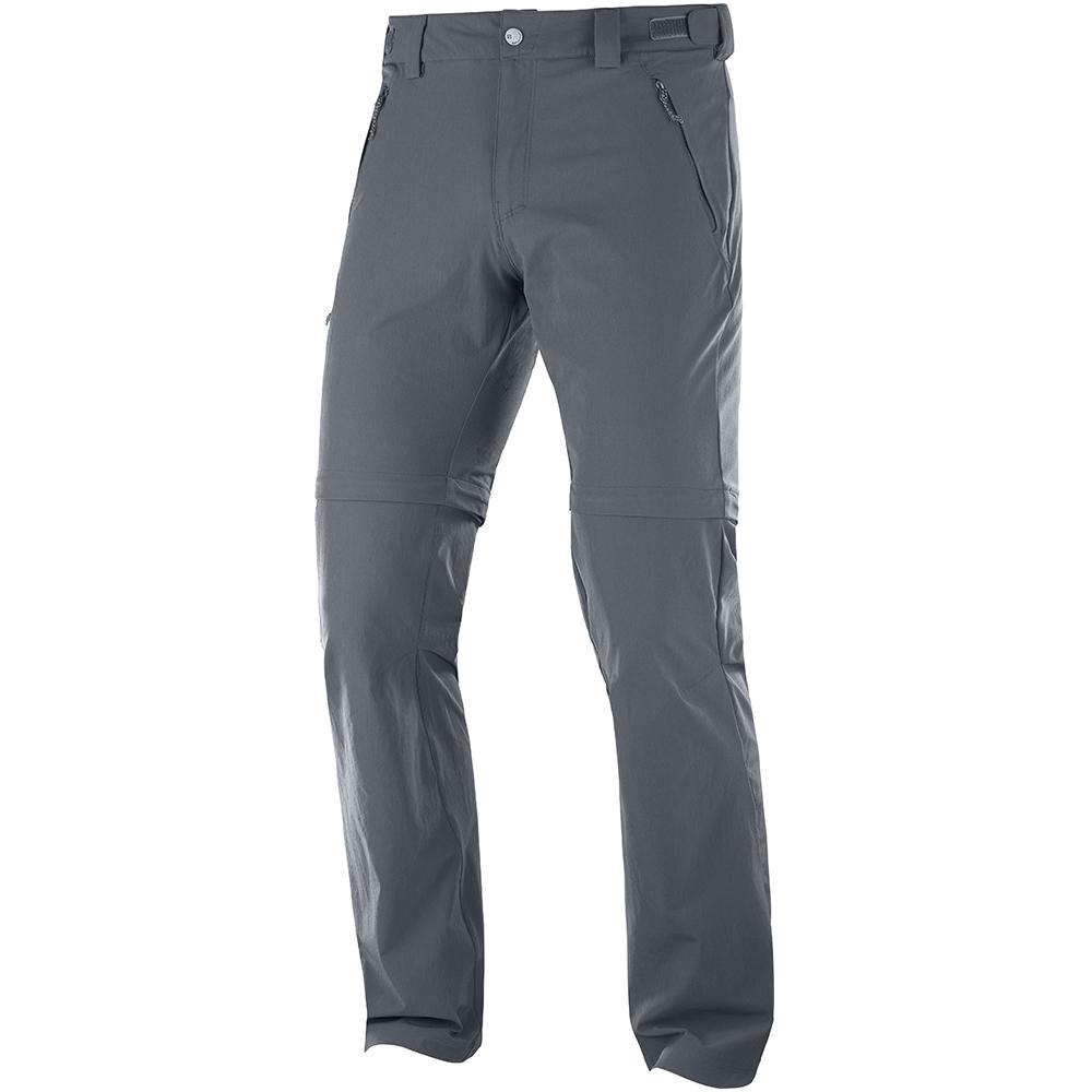 SALOMON WAYFARER STRAIGHT ZIP M Philippines - Men's Pants - Black | 692430-YRX